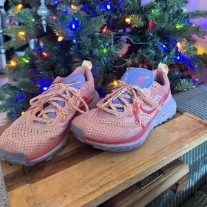 Nike Kids Pink and Blue Sneakers